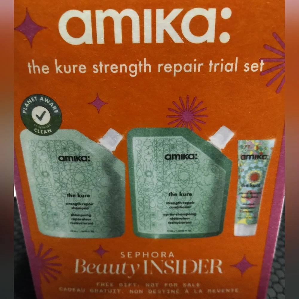NEW Amika The Kure Strength Repair Trial Set